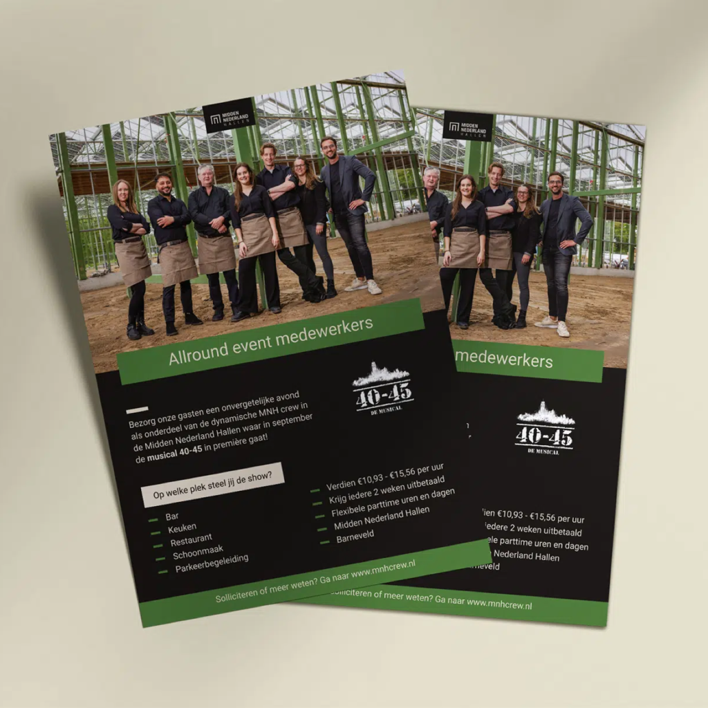 flyer of poster design uitbesteden