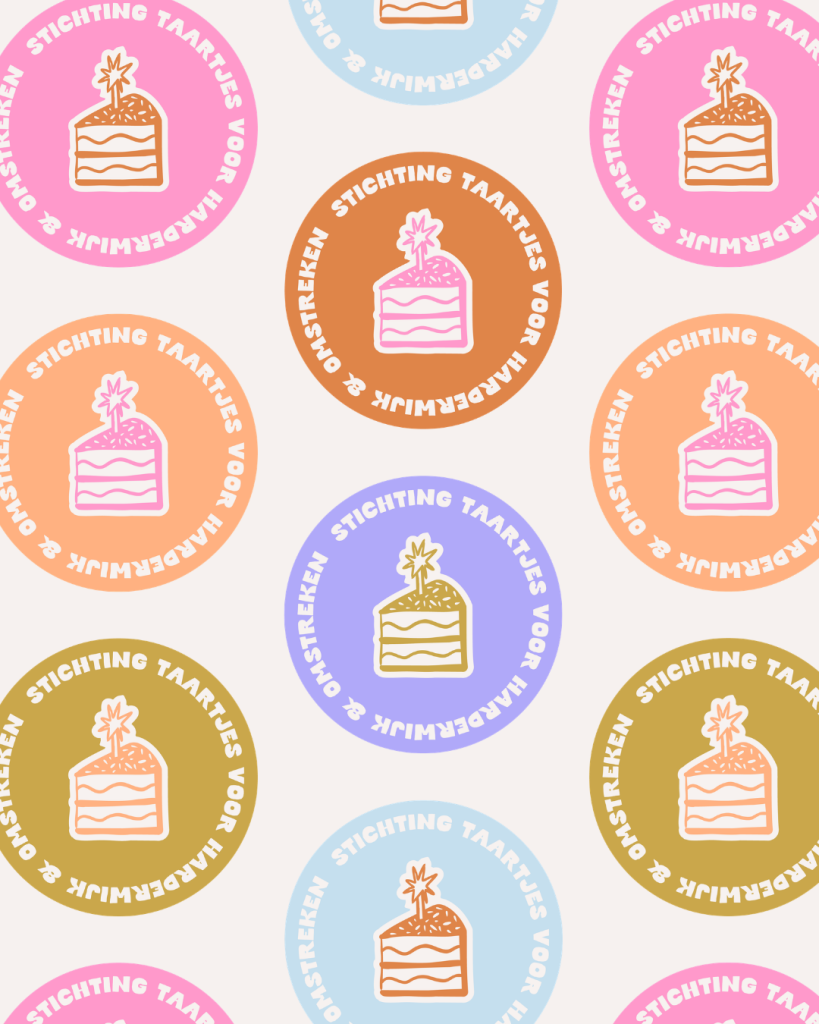 logo stickers taartjes voor harderwijk